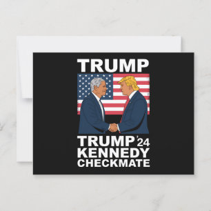 Postal Trump Kennedy Checkmate 2024 Vota Trump Kennedy