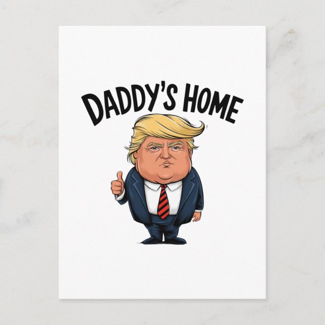 Postal Trump le devuelve a Estados Unidos a casa de papá (Anverso)