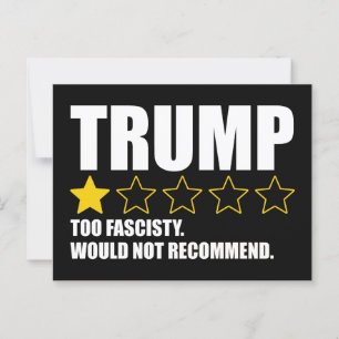 Postal Trump - No Se Recomendaría Demasiado Fascivo