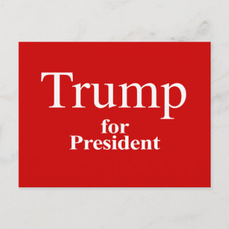 Postal Trump para presidente