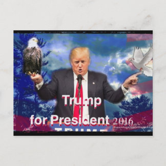 Postal Trump para presidente Eagle y Dove