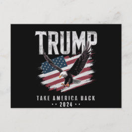 Postal Trump Recuperar América 2024 Elección Vintage
