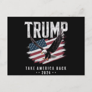 Postal Trump Recuperar América 2024 Elección Vintage