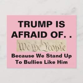 Postal Trump teme a nosotros, los antidisturbios