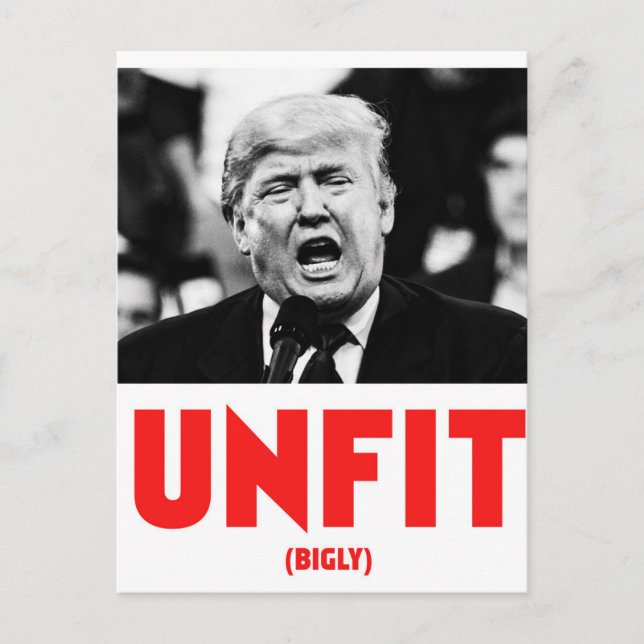 POSTAL TRUMP UNFIT (Anverso)