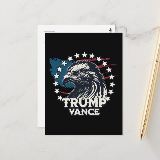 Postal Trump Vance (Anverso/Reverso In Situ)