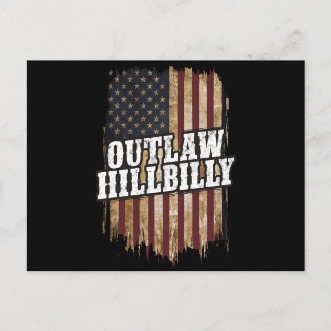 Postal Trump Vance 2024 J.D. Vance Outlaw Hillbilly (Anverso)