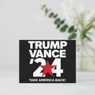 Postal Trump Vance 2024 Vota las elecciones de Trump 2024