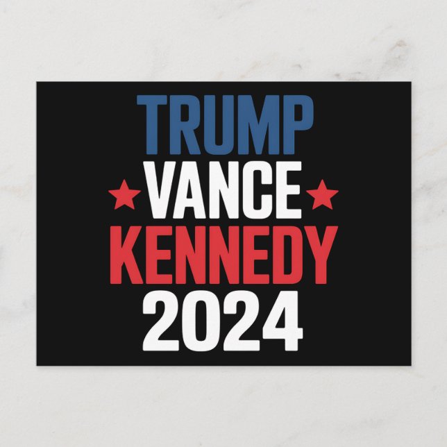 Postal Trump Vance Kennedy Presidente Elección 2024  (Anverso)