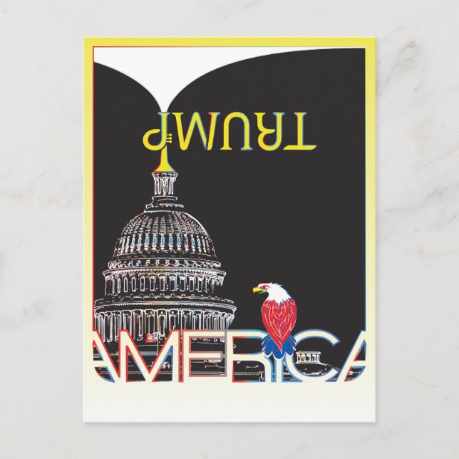 Postal Trumpet de TRUMP y Capitol (Anverso)