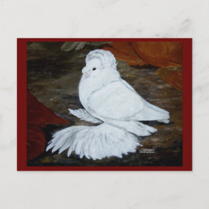 Postal Trumpetero en inglés blanco