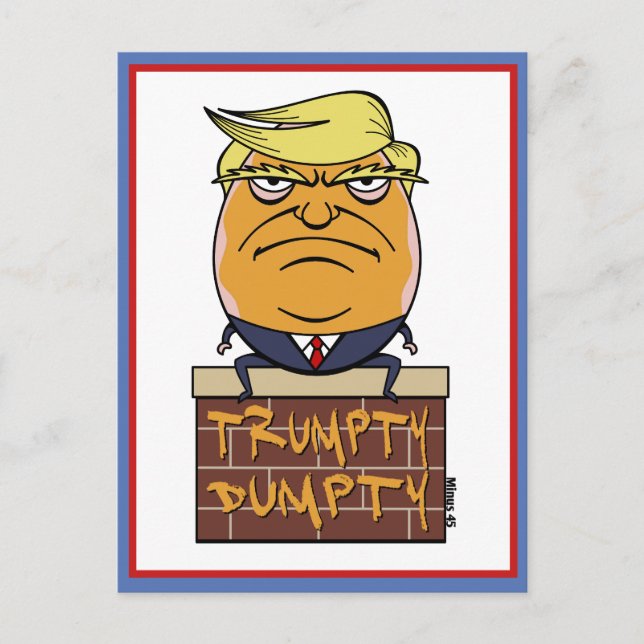 Postal Trumpty Dumpty - Personalizado Donald Trump (Anverso)