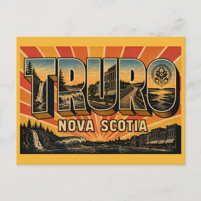 Postal Truro Núcleo de Nueva Escocia (Anverso)