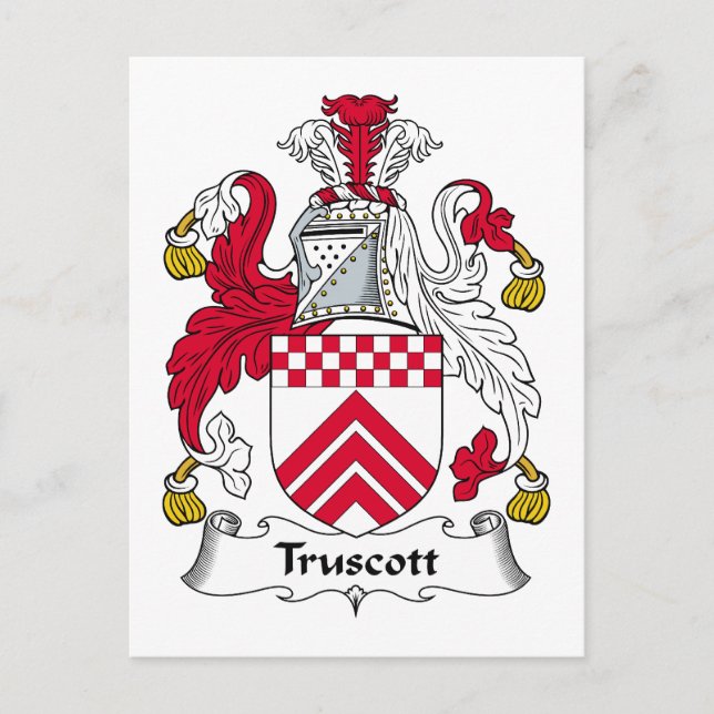 Postal Truscott Family Crest (Anverso)