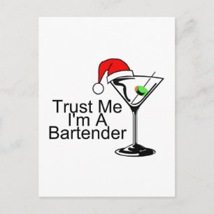 Postal Trust Me Im A Bartender Martini