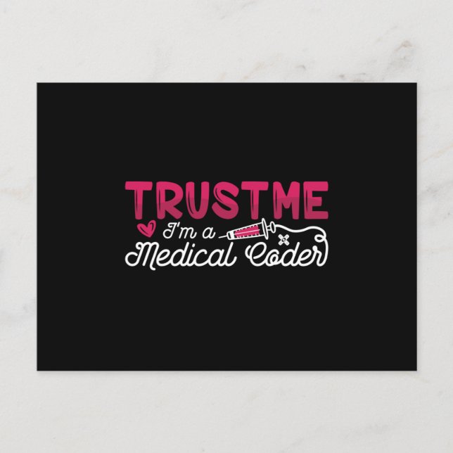 Postal Trust Me I'm A Medical Coder ICD Coding Programmer (Anverso)