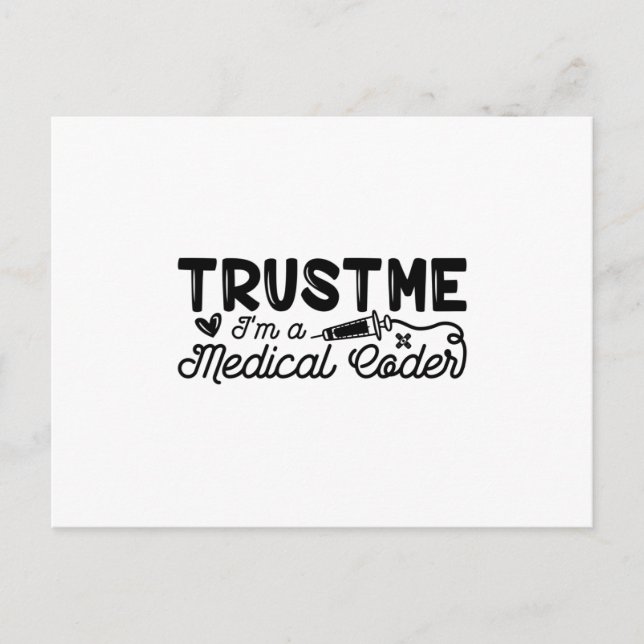 Postal Trust Me I'm A Medical Coder ICD Programmer Coding (Anverso)