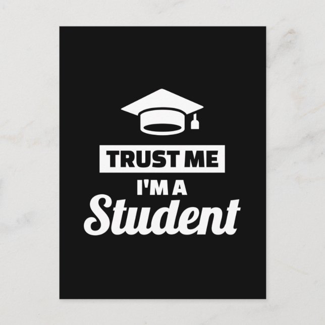 Postal Trust me I'm a Student (Anverso)