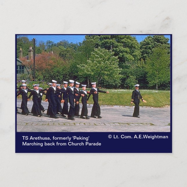 Postal TS Arethusa, antes 'Pekín' (Anverso)