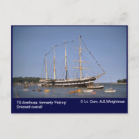 TS Arethusa, antes "Pekín" con banderas