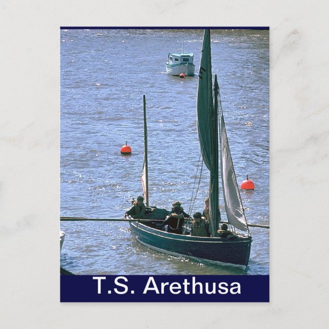 Postal TS Arethusa, SAiling the whaler (Anverso)