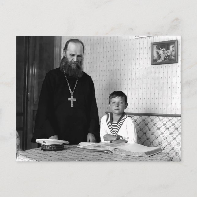 Postal Tsarevitch Alexis Romanov, son tsar of Russia Post (Anverso)