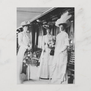 Postal Tsarina Alejandra de Rusia y Emperatriz María