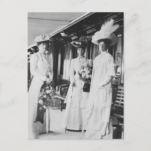 Postal Tsarina Alejandra de Rusia y Emperatriz María (Anverso)
