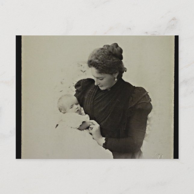 Postal TSARINA ALEXANDRA y ALEXIS Romanov Rusia #289 (Anverso)