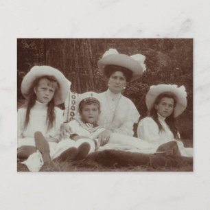 Postal Tsarina de Rusia, Maria, Anastasia y Alexis