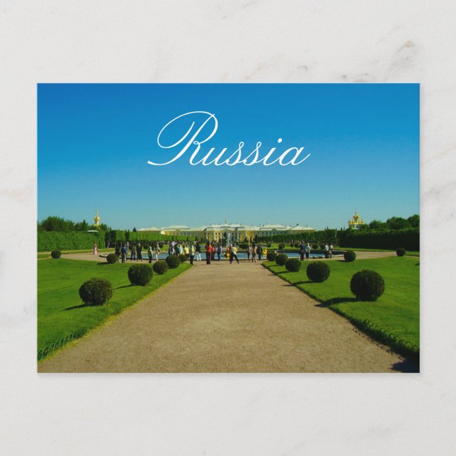 Postal Tsarskoye Selo Pushkin Cathrine Palace Rusia (Anverso)