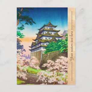 Postal Tsuchiya Koitsu Nagoya Castillo shin hanga