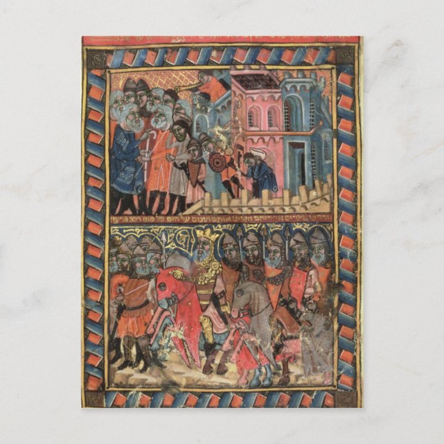 Postal TtoB Los israelíes abandonan Egipto (Anverso)