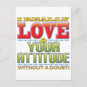 Postal Tu actitud amor cara