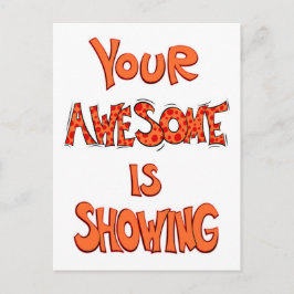 Postal Tu asombro está mostrando - puntos