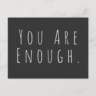 Postal TÚ ERES SUFICIENTE | Gráfico de arte Inspirador