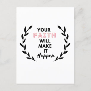Postal tu fe hará que suceda