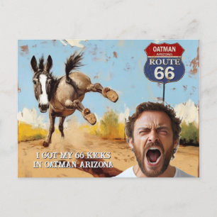 Postal tu foto, consigue tus patadas, oatman arizona, bur