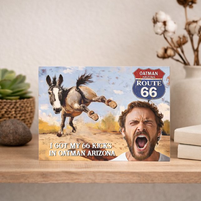 Postal tu foto, consigue tus patadas, oatman arizona, bur (Subido por el creador)