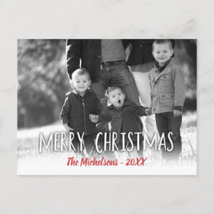 Postal Tu foto Feliz Navidad