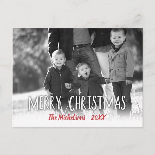 Postal Tu foto Feliz Navidad (Anverso)