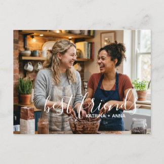 Postal Tu foto personalizada con nombres