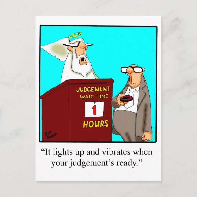 Postal ¡Tu juicio está listo! (Anverso)