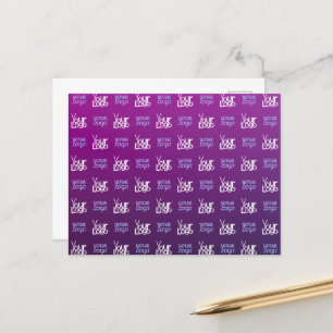 Postal Tu Logotipo   2 imágenes o logotipos comerciales c