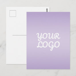 Postal Tu logotipo y ombre moderno simple | Lavanda