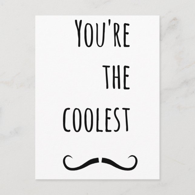 Postal Tu Mustache Más Cómodo (Anverso)