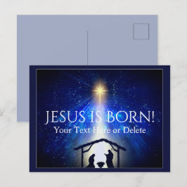 Postal Tu texto/color Jesús Navidades de la Natividad Sta