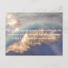 Postal Tu texto CS Lewis hecho para otro arcoiris mundial
