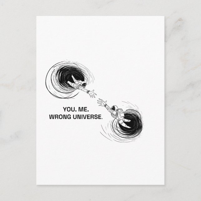 POSTAL TÚ. YO. UNIVERSO EQUIVOCADO. (Anverso)