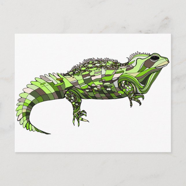 Postal Tuatara Green (Anverso)